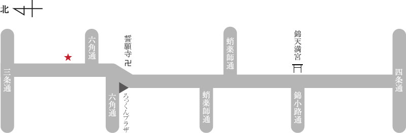 ビームス京都アクセスマップ