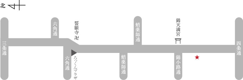 大起水産回転寿司 新京極店アクセスマップ