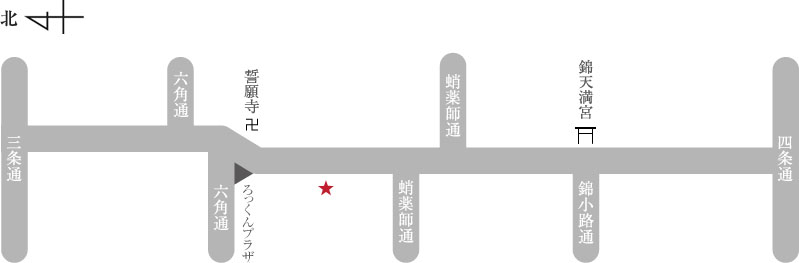 マクドナルド新京極通り店アクセスマップ