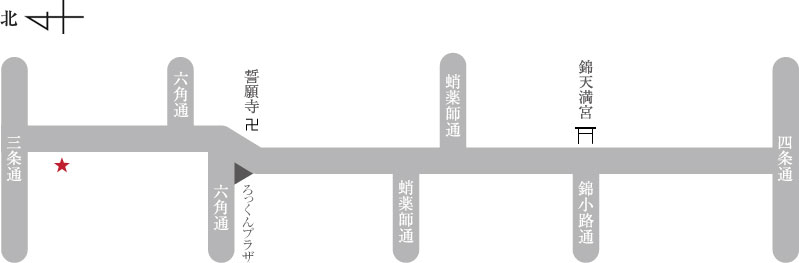 musubi kyotoアクセスマップ
