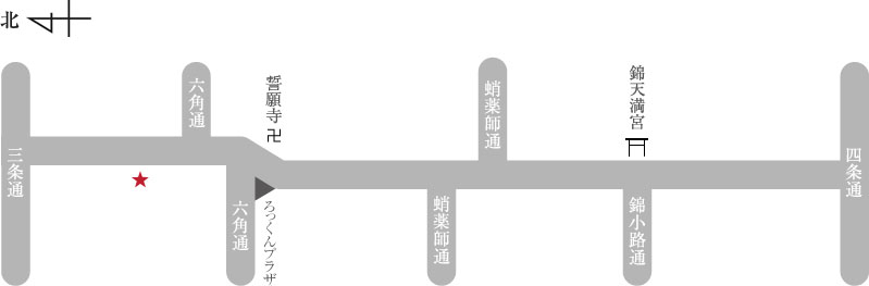 新京極 詩の小路アクセスマップ